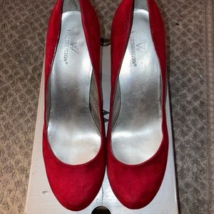 Red Velvet High Heels